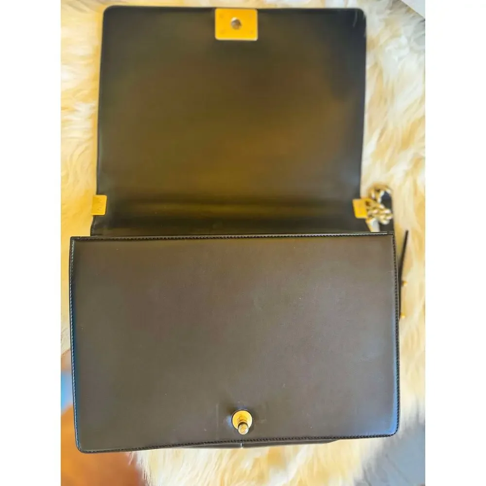 Authentic Large Chanel Boy Bag - Black with Gold Hardware